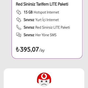 Vodafone Tarife Değişikliği Hakkında