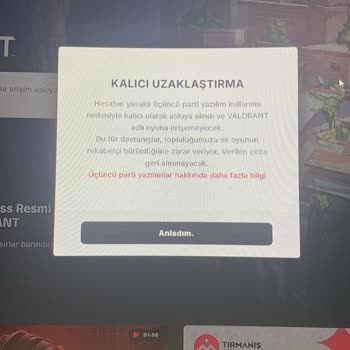 Valorant Haksız Yere Kalıcı Ban Ve İp Ban (3. Parti Yazılım)