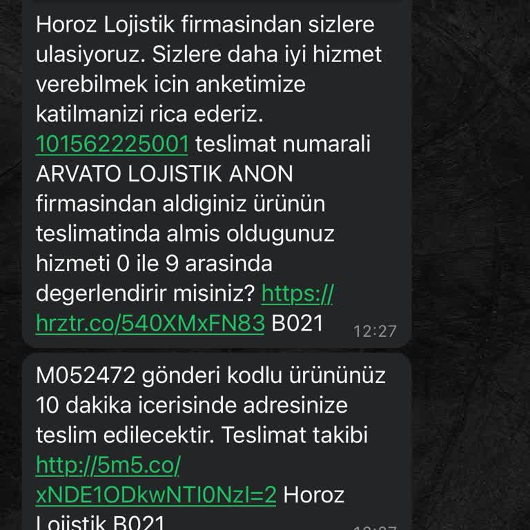 Horoz Lojistik Ve Arvato Lojistik Kargo Şikayet