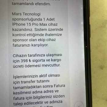 iPhone Marstecnoloji.com Apple 15 Pro Max Çekilişi