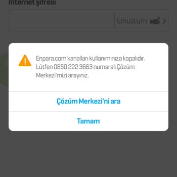 Enpara Bloke Sorunu Nedeniyle Hesabıma Giremiyorum.