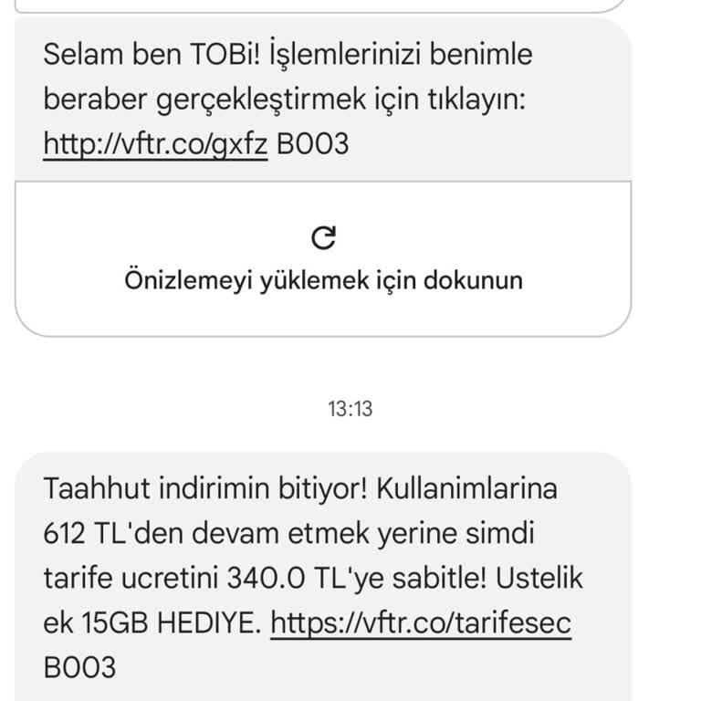 Vodafone Tarife Ücreti Sabitlemek