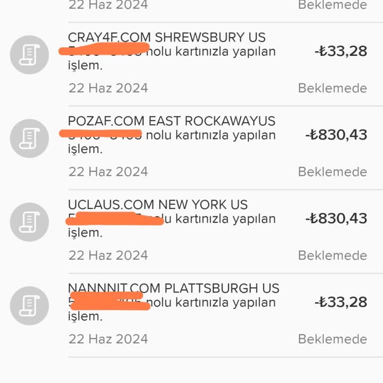 İş Bankası Bilgim Dışı Kredi Kartı İşlemi
