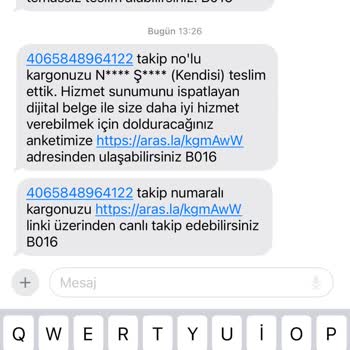 Aras Kargo Kargomun Kayıp Edilmesi/ Başkasına Teslim Edilmesi