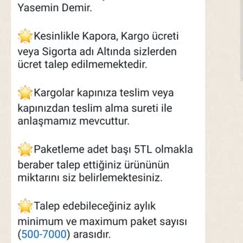 Evde Ekişi Paketleme Evde Paketleme İşine Başvuru Sonrası Geri Dönüş Alınamaması