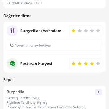 GetirYemek Getir Hamburgerden Çıkan Kırık Cama Rağmen Yorum Yayınlamadı!
