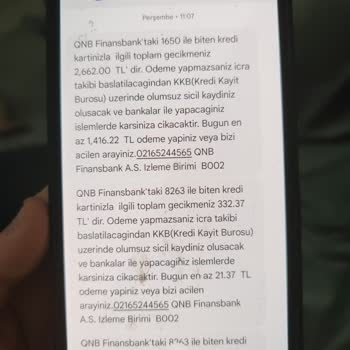QNB Finansbank Kredi Kartım Banka Tarafından İptal Edildi