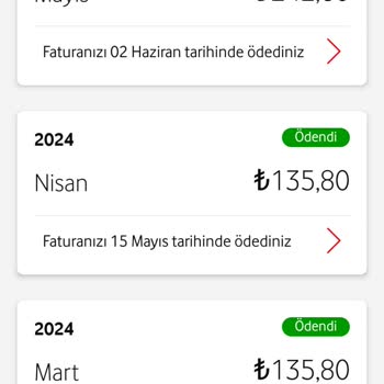 Vodafone Faturalı Fahiş Fiyatlar