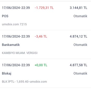 Umobix Hesabımdan Bilgim Olmadan Para Çekmiş