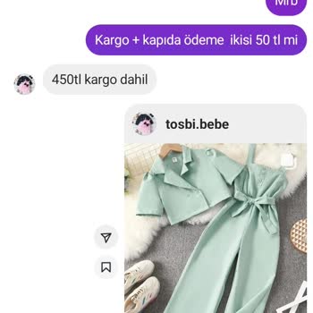 Tosbi.bebe (Instagram) Yanlış Ürün Ve İade Sorunu: Mağduriyetim Giderilsin