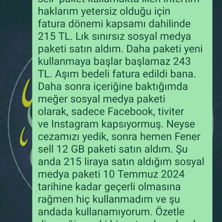 Türk Telekom Sattığı Paket İçeriği Hakkında