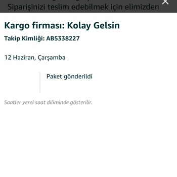 Amazon Siparişi Depodan Çıkarmıyor.