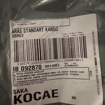 Aras Kargo'nun Yanıltıcı Mesajı