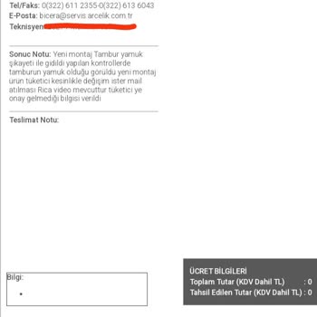 Arçelik Bünyesinde Üretilen Grundig Çamaşır Makinesi Kusurlu Ürün