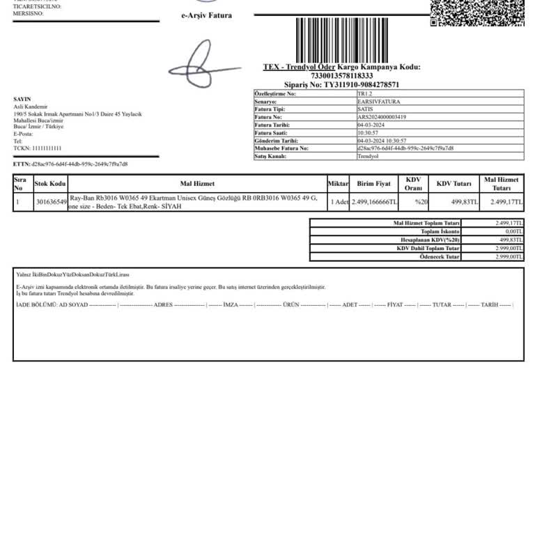 Citybeauty Trendyol Ray Ban Çözülmeyen Sorunlar