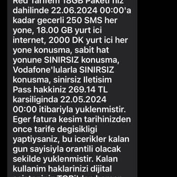 Vodafone Fahiş Fatura Artışları