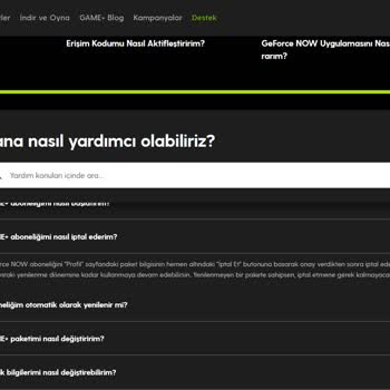 Gameplus Geforce Now Üyeliğimi İptal Edemiyorum.