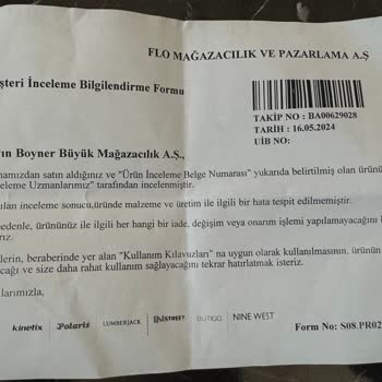 Boyner FLO'ya Ait Reebok Markalı Kötü Ürünü Satıyor Ama Sahip Çıkmıyor