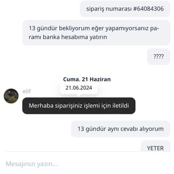 Turkiyeresellers.com Para İadesi İstiyorum