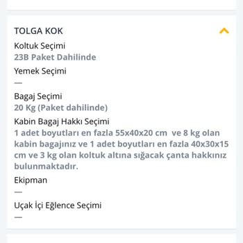 Pegasus'tan Koltuk Satın Almama Rağmen Check-in De Farklı Koltuk