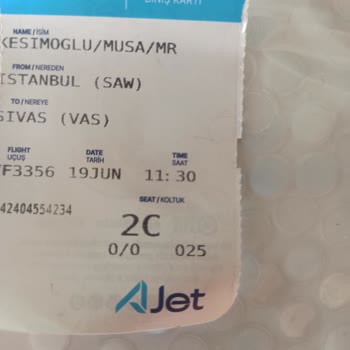 Ajet Uçakla Koltuğum Değişti