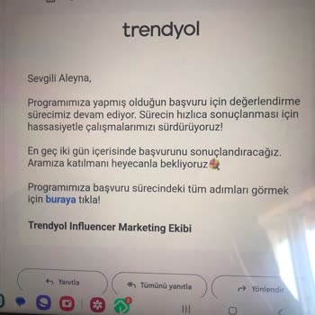 Trendyol Geri Dönüş Yapmadı