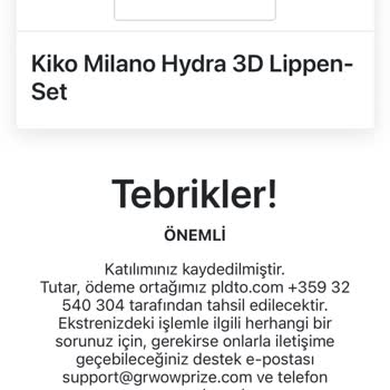 Kiko Milano Yanlışlıkla Yapılan Ödeme Ve Kart Güvenliği Endişesi