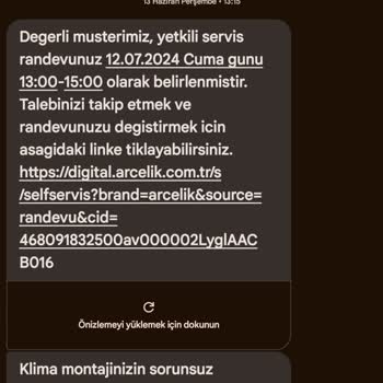 Arçelik Uzun Süreli Klima Kurulum Süreci Ve Teknik Servis Sorunu