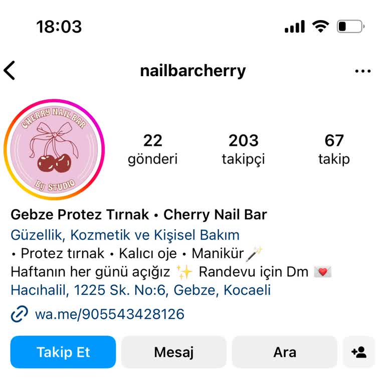 Gebze Protez Tırnak - Cherry Nail Art Kusurlu İşlem!