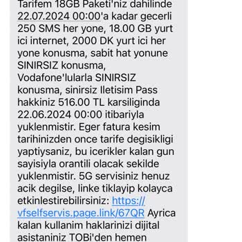 Vodafone İzinsiz Paket Tanımlama