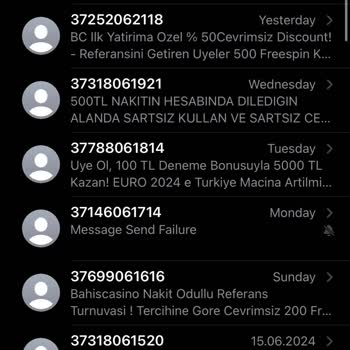 Vodafone Bahis Sitesi Reklam Mesajları