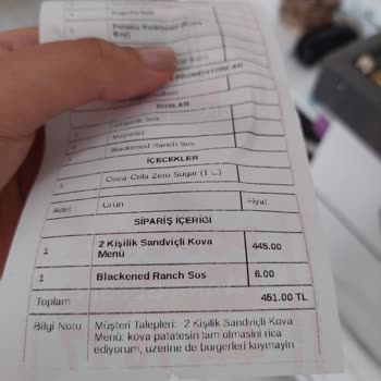 Popeyes Çerkezköy Şubesi: Eksik Patates Ve Kalitesiz Tavuk Sorunu