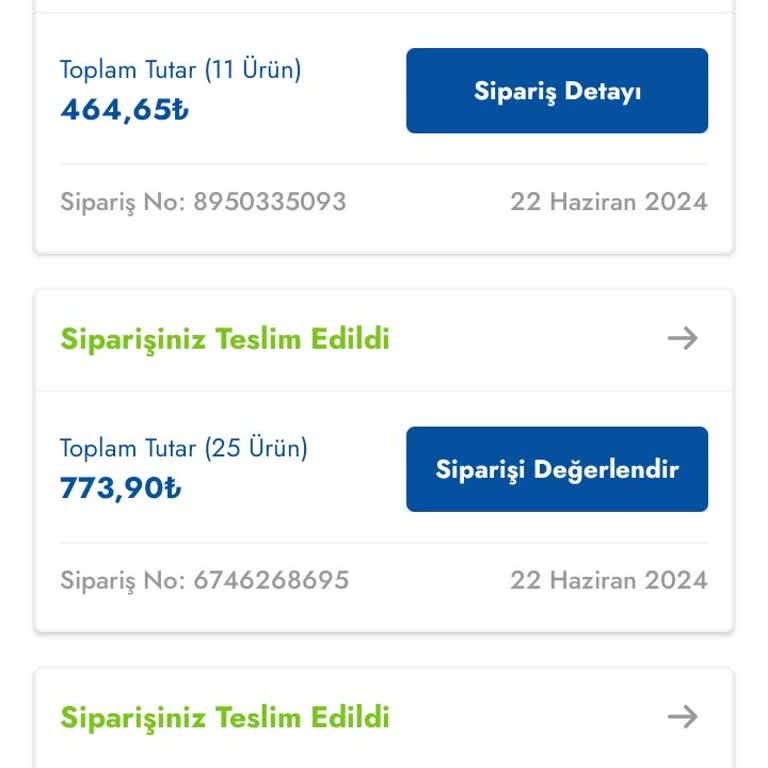 Cepte Şok Eksik Ürün