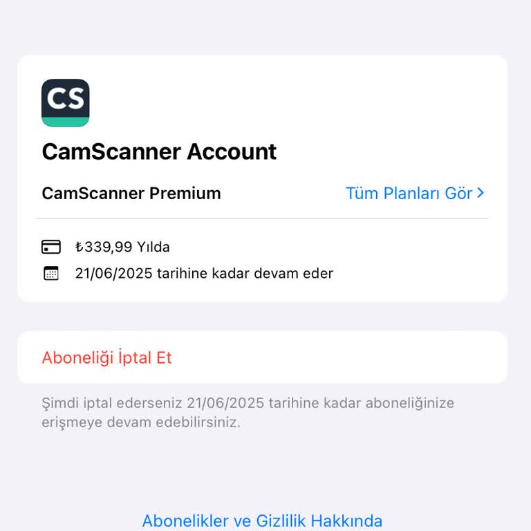 CamScanner Onaysız Para Çekilmesi, Para İadesi.