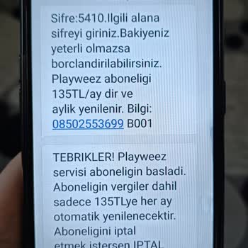 Playweez Para İadesi İstiyorum