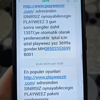 Playweez Para İadesi İstiyorum