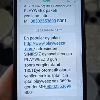 Playweez Para İadesi İstiyorum