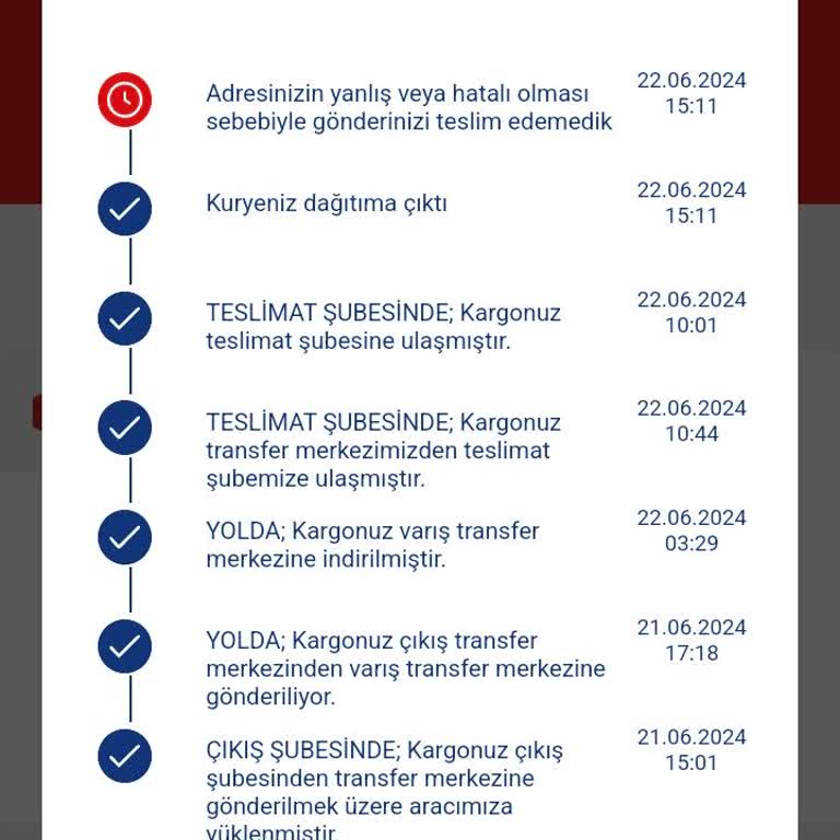 Aras Kargo Her Zaman Ki Adresime Yanlış Adres Yetersiz Adres Dendi