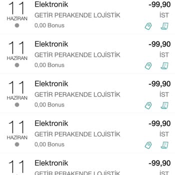 Getir Su Fazla Çekilen Ödeme