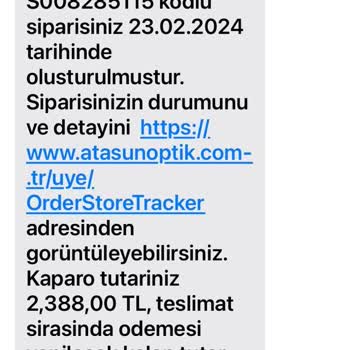 Atasun Optik Ten Yararlanamadığımız Kampanya.