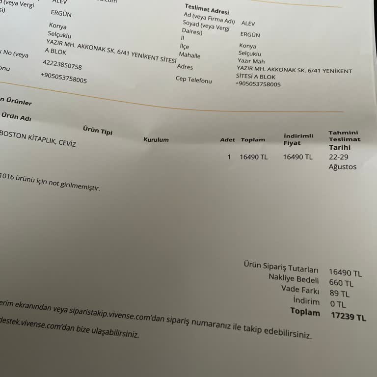 Şube İlgisizliği Vivense Selçuklu