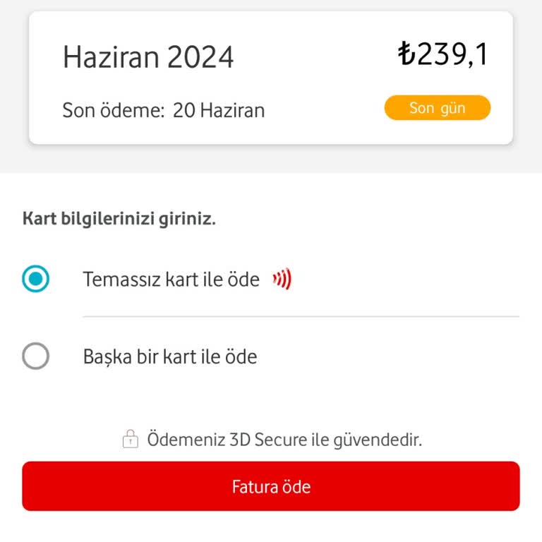 Vodafone Aşımdan Dolayı Yüksek Fiyat