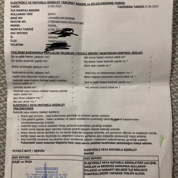 RKS Motor RKS Xigma Satış Öncesi Ve Sonrasında Yeterli Bilgi Vermemiştir.