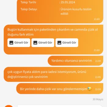 Osse Trendyol Ve Solaris İademi Kabul Etmiyor