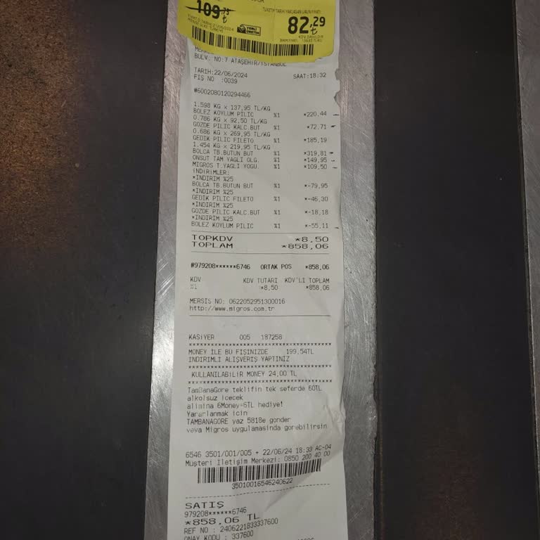 Migros Kasada Fazla Alınan Para