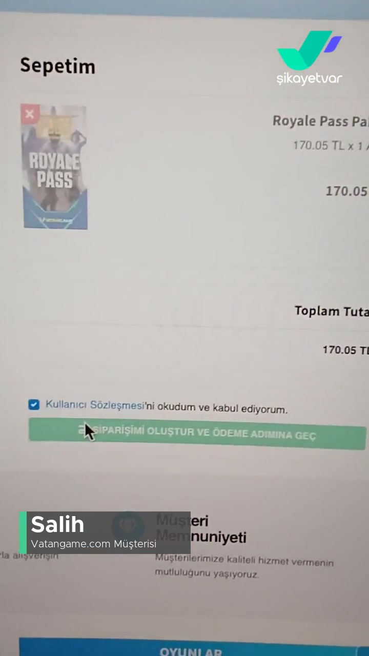 Vatangame.com Ödeme Sayfasına Geçilmiyor videonun kapak resmi