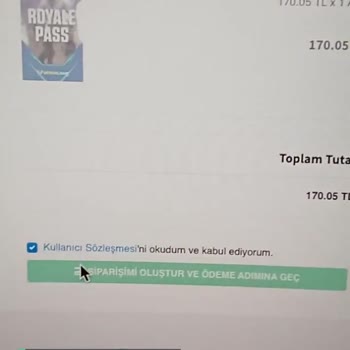 Vatangame.com Ödeme Sayfasına Geçilmiyor