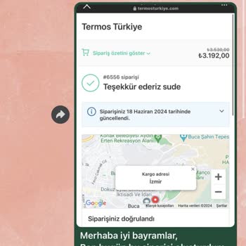 Termos Türkiye Siparişi Kargoya Vermiyor