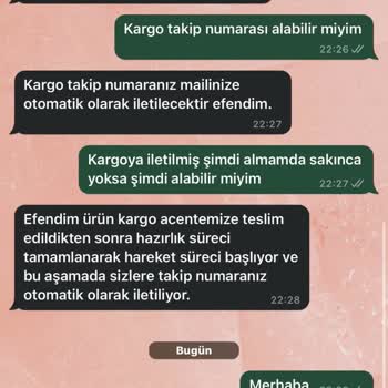 Termos Türkiye Siparişi Kargoya Vermiyor