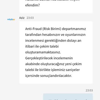 Milyonerbet'te Çekim Talebinde Bulundum Fakat Hesabım Bloke Edildi!
